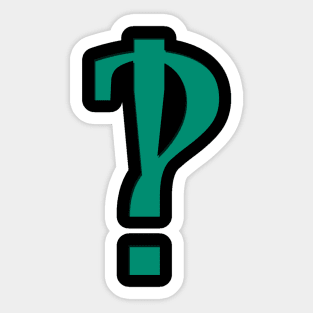 Interrobang Sticker